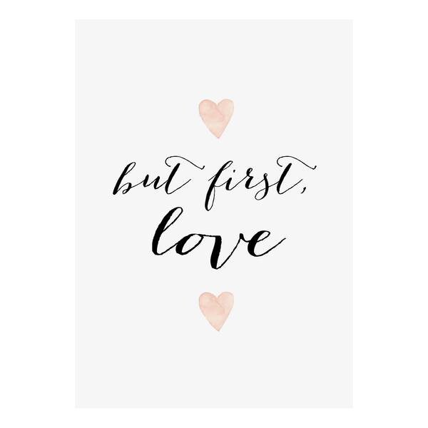 

Картина на холсте A.S. Création But first Love цвет weiß/schwarz