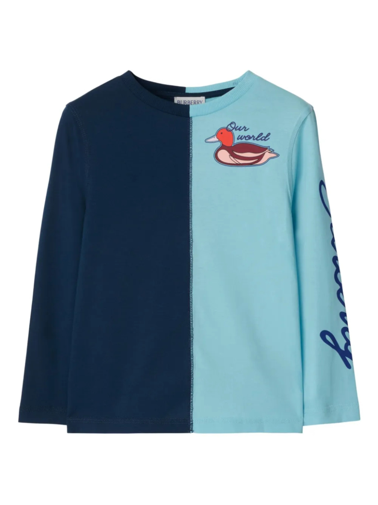 

Burberry Kids толстовка с вышивкой, синий
