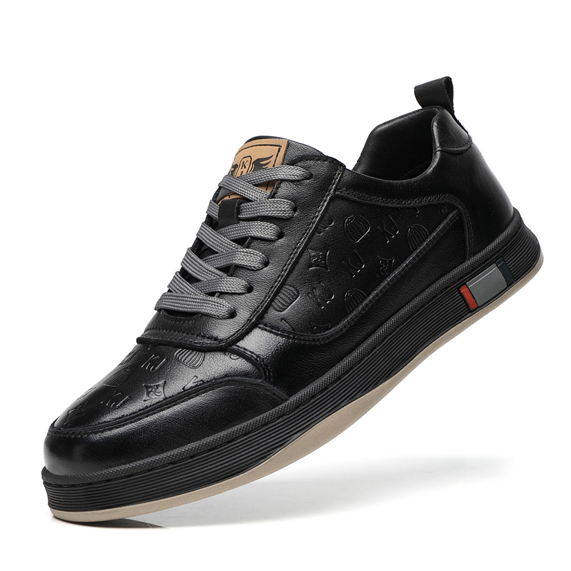 Мужские повседневные туфли Men's Black - KJ-05881 Black со скрытой платформой, цвет KJ-05881 Black Hidden Wedge — фото 4