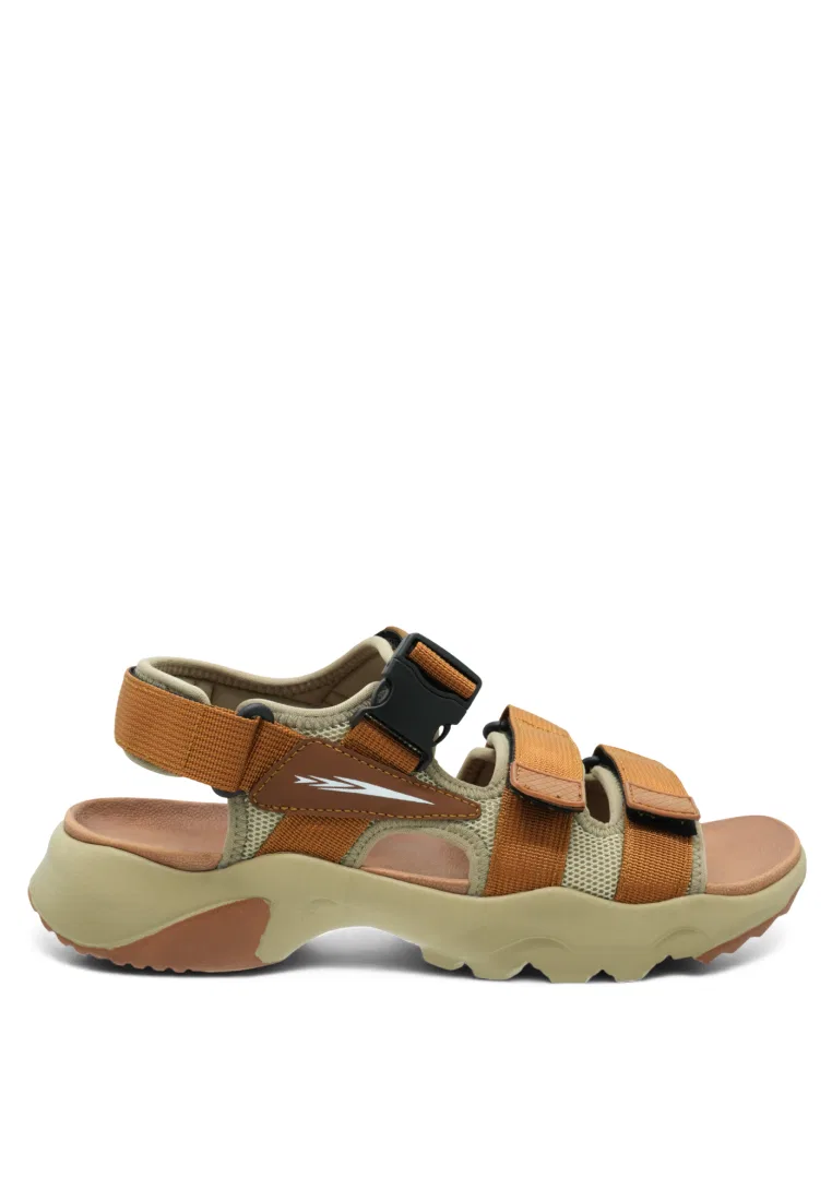 Мужские сандалии, slip-on, искусственная кожа, модель 260141281 Louis Cuppers, коричневый