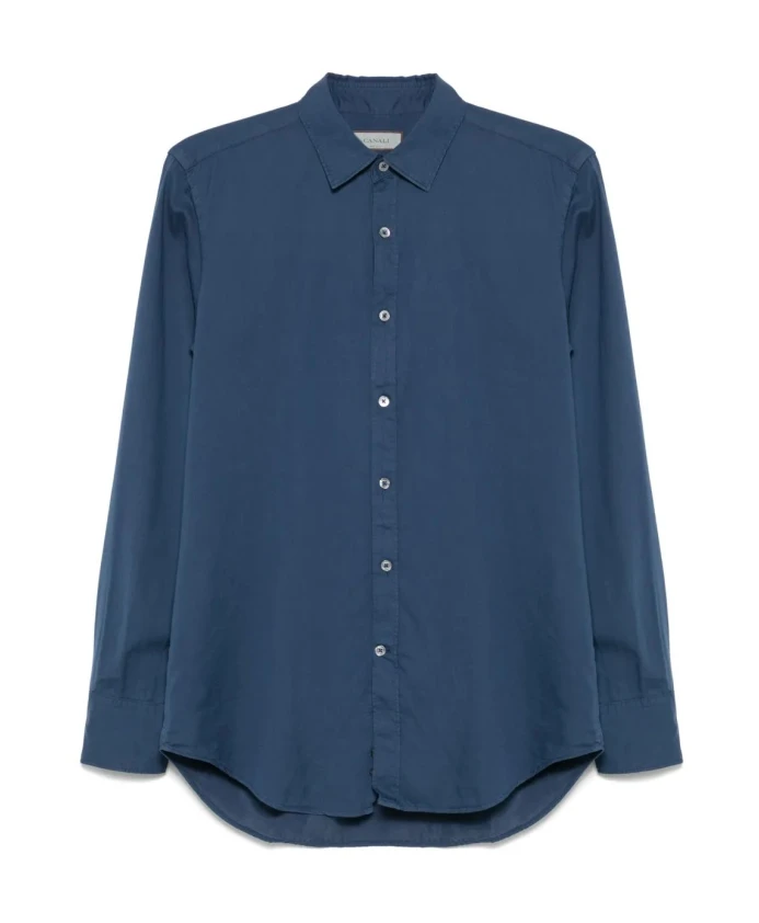 

Повседневная рубашка стандартного кроя Canali, синий