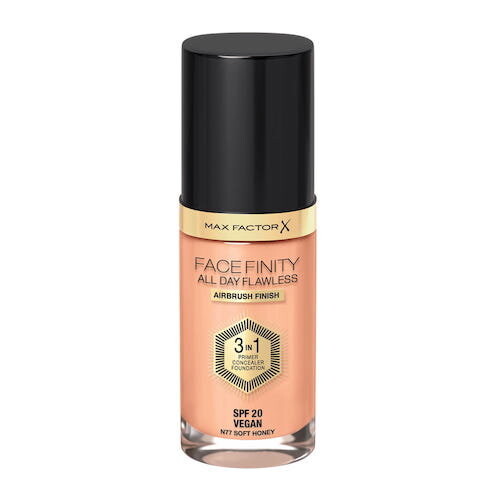 

В1, покрывающая жидкая основа, N77 Soft Honey, 30 мл Max Factor, Facefinity All Day Flawless 3