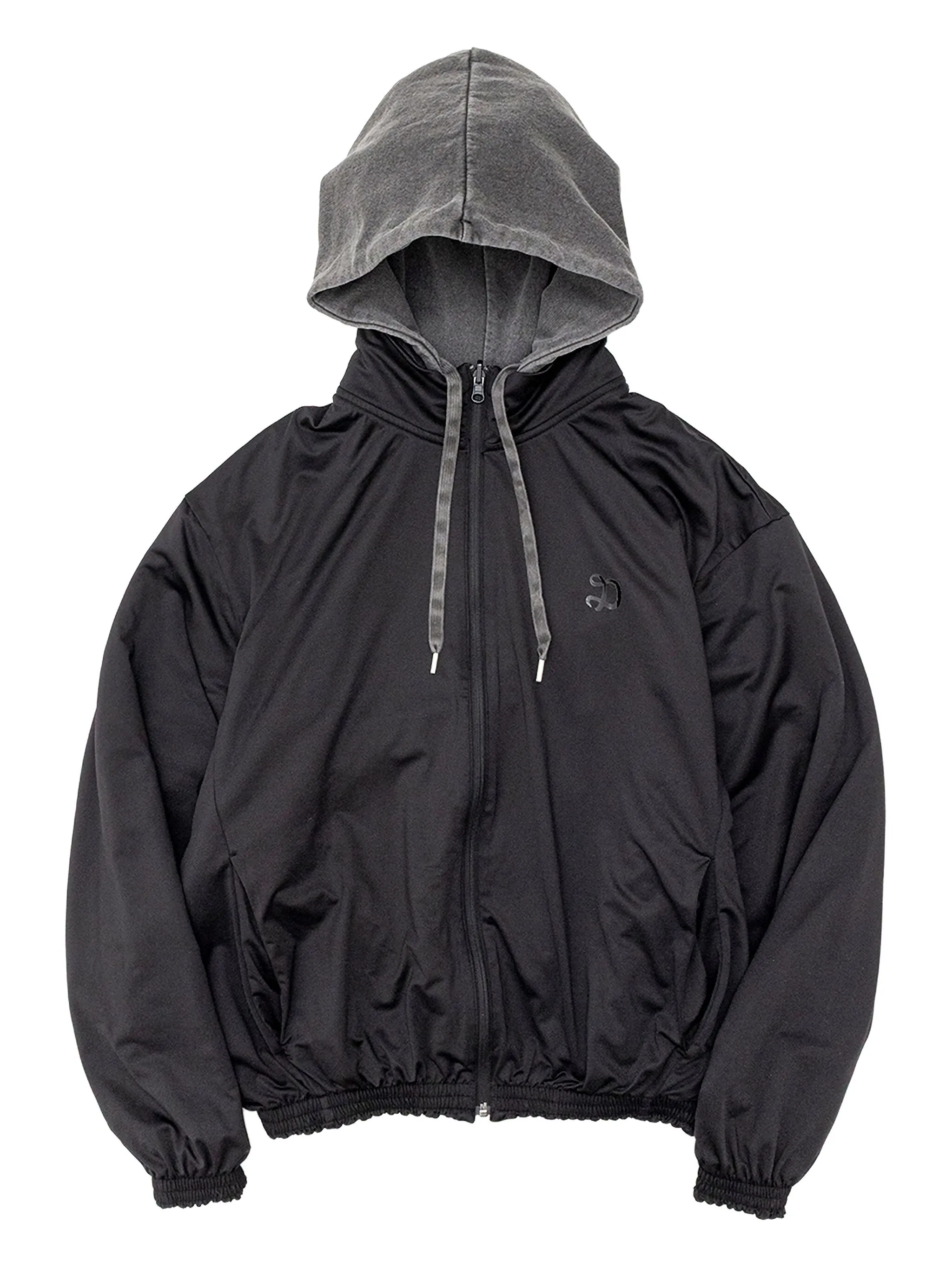 

Худи на молнии с логотипом Doublet, серый