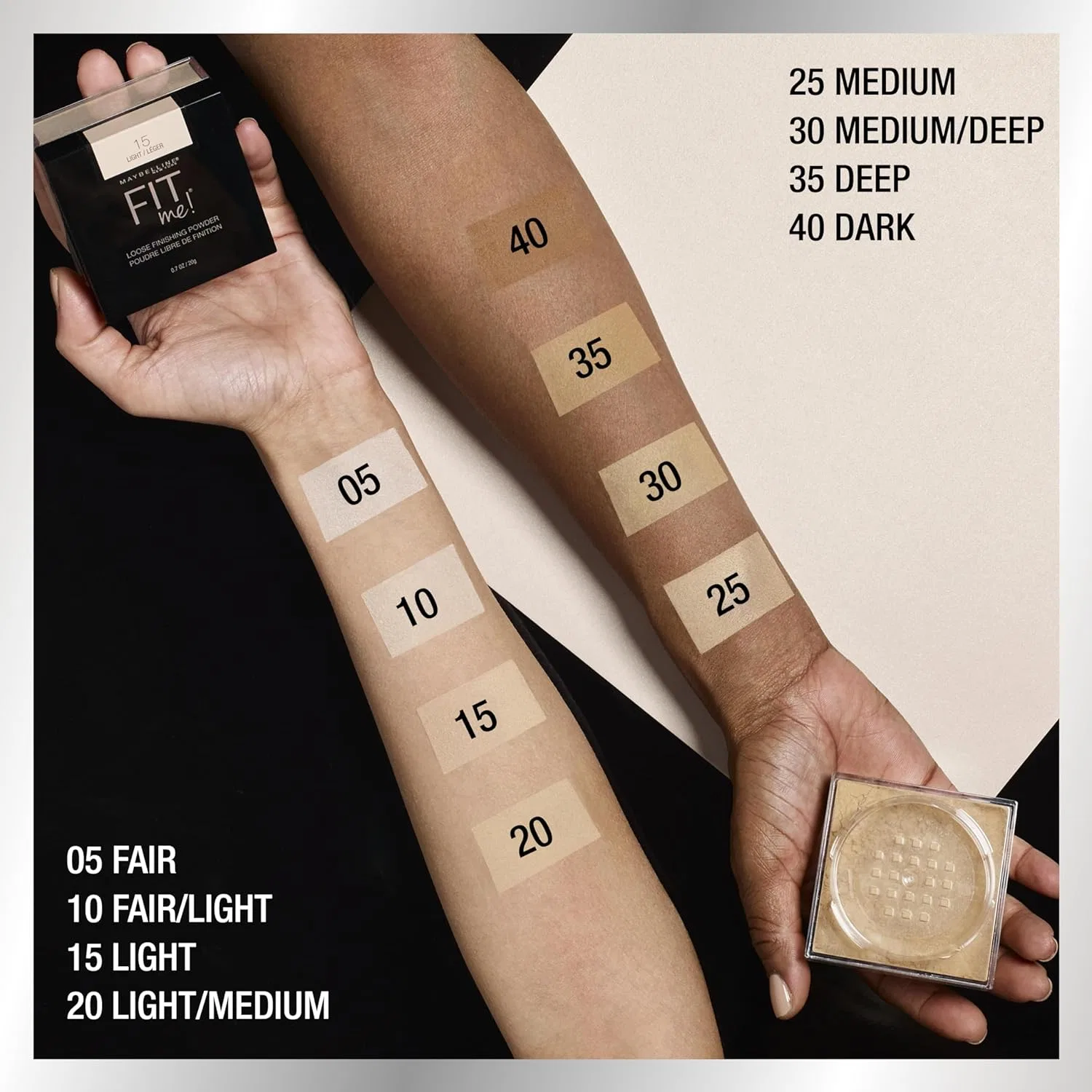 Пудра рассыпчатая Maybelline Fit Me! Medium — фото 4