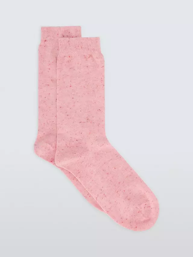 

Носки John Lewis Cotton Silk Blend Ankle, цвет rose