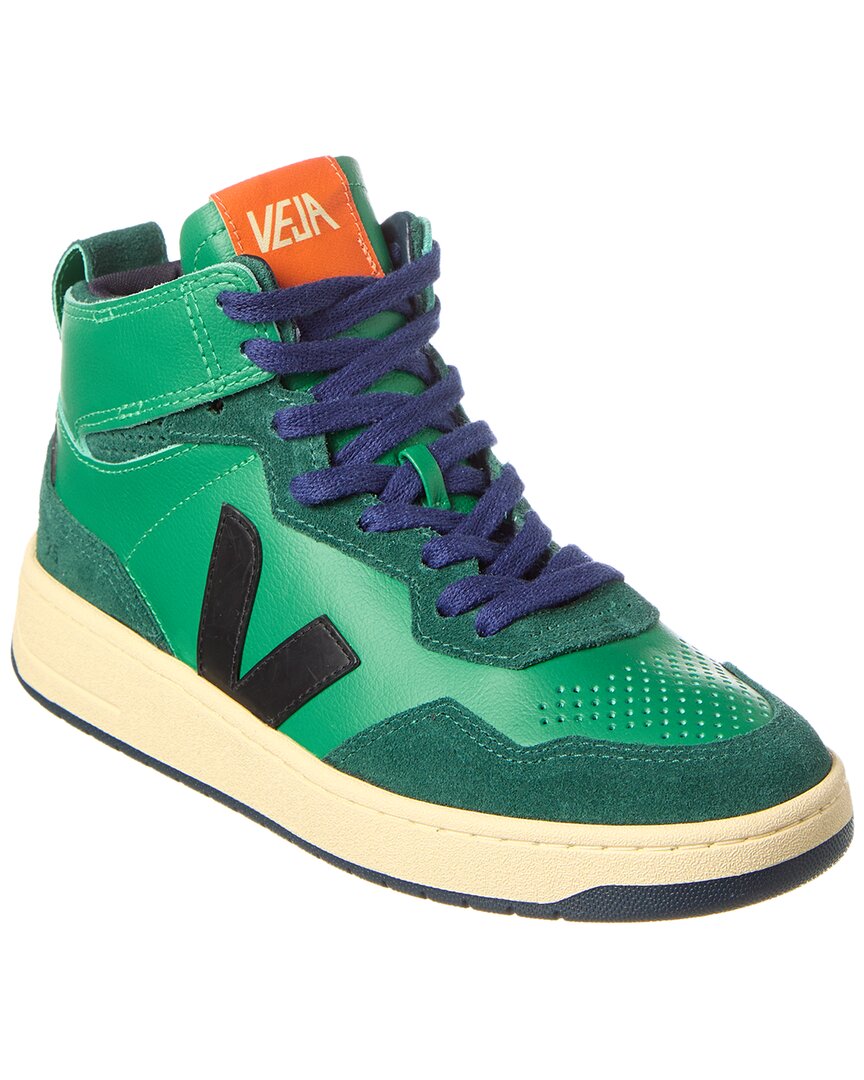 Кожаные кроссовки VEJA V-95, зеленый