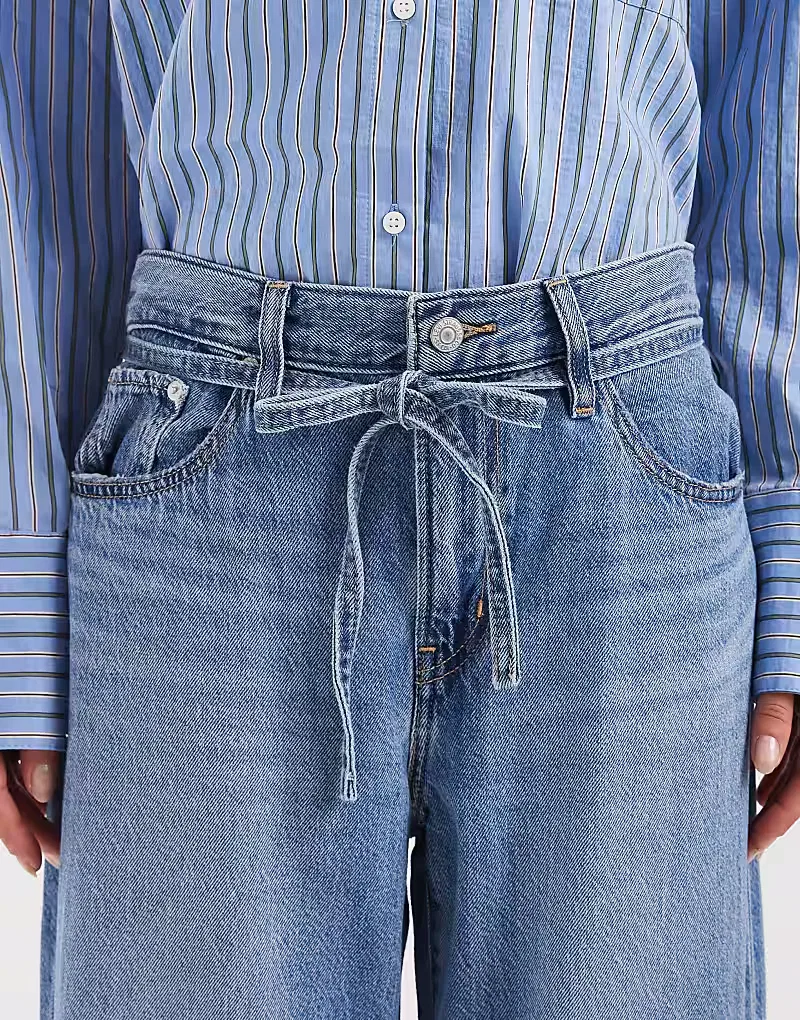 Джинсы Levis XL прямого кроя с завязками на талии Levi's, синий — фото 4