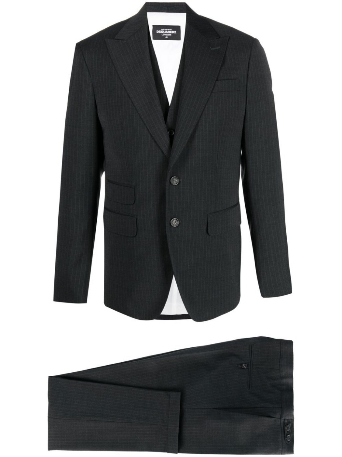 

Dsquared2 pinstripe-pattern three-piece suit, серый