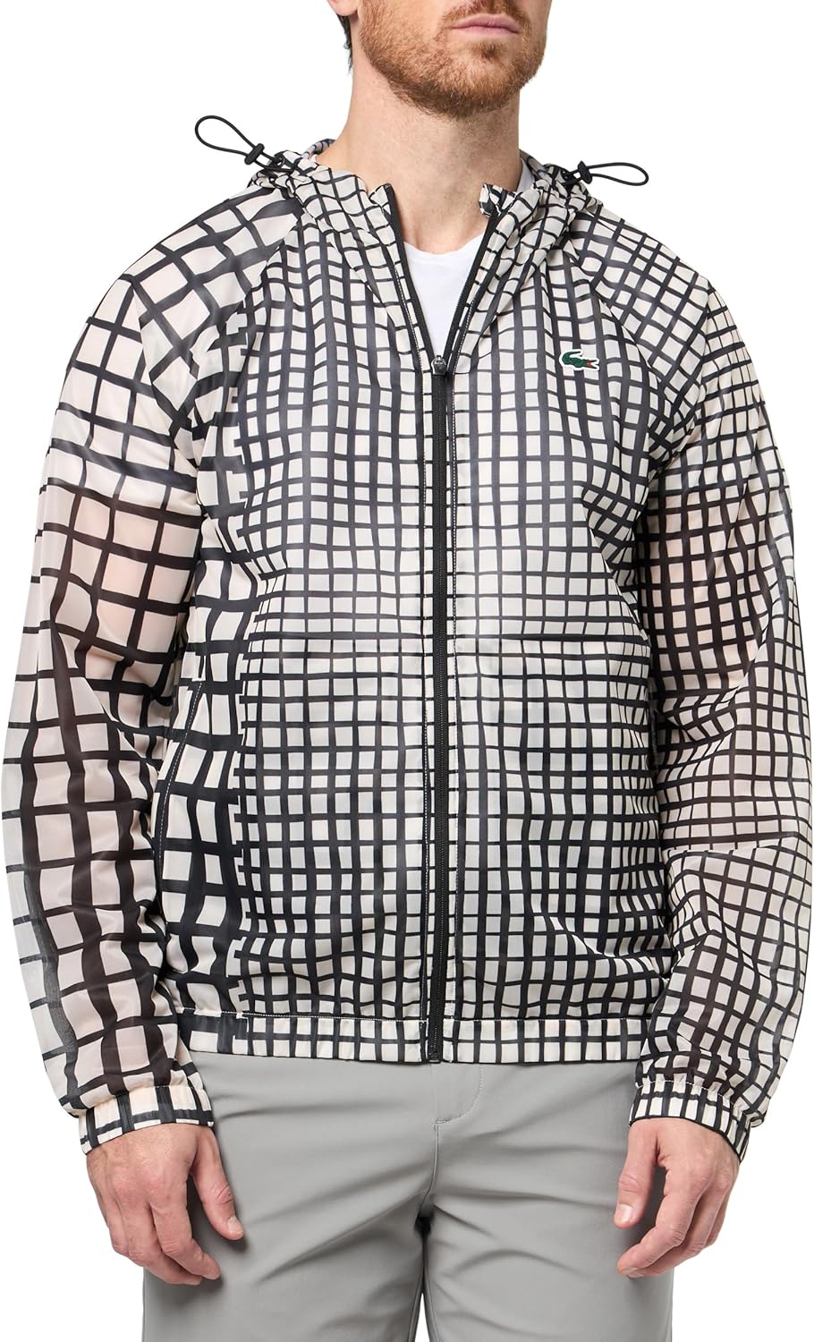 

Мужская спортивная куртка Lacoste Sport Lightweight Crocodile Print, Lapland/Black