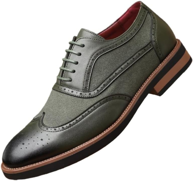 

Мужские удобные дышащие кожаные туфли Clolinde, большого размера, с мягкой и приятной для кожи подкладкой, для официального ношения и повседневных поездок, зеленый