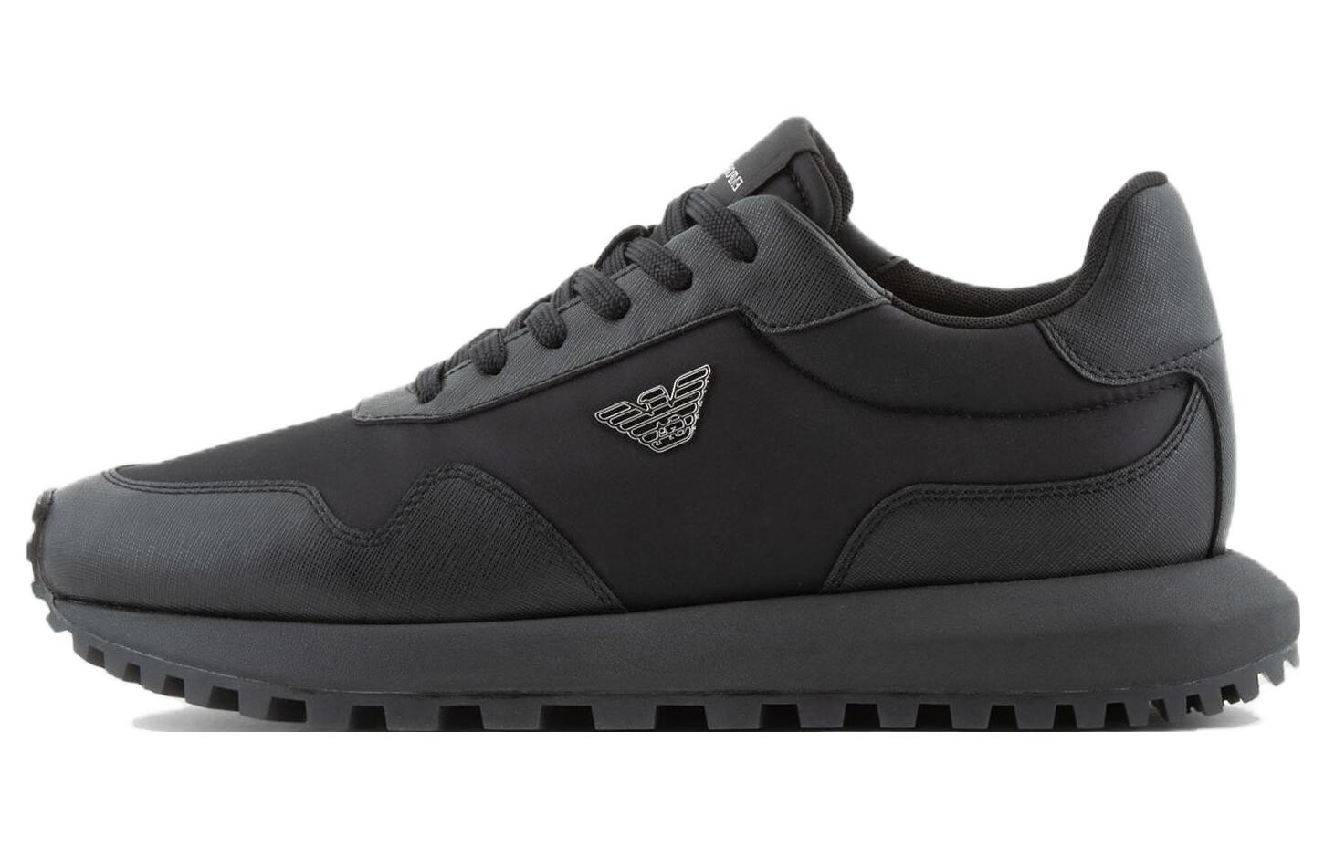 

Кроссовки EMPORIO ARMANI Lifestyle Shoes Men Low-top Black, черный