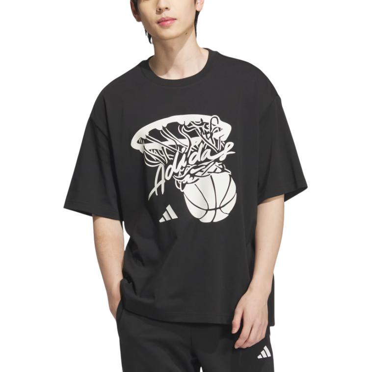 Футболка баскетбольная ss25 hot shot Adidas, черный — фото 3