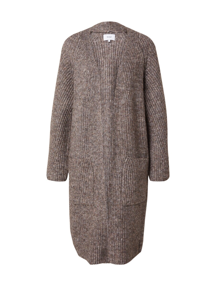 

Вязаный кардиган NÜMPH ZINDI, цвет mottled brown