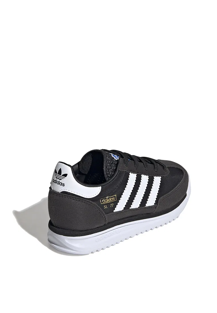 Кроссовки детские, на эластичных шнурках, SL 72 RS, adidas, белый/черный/синий — фото 3