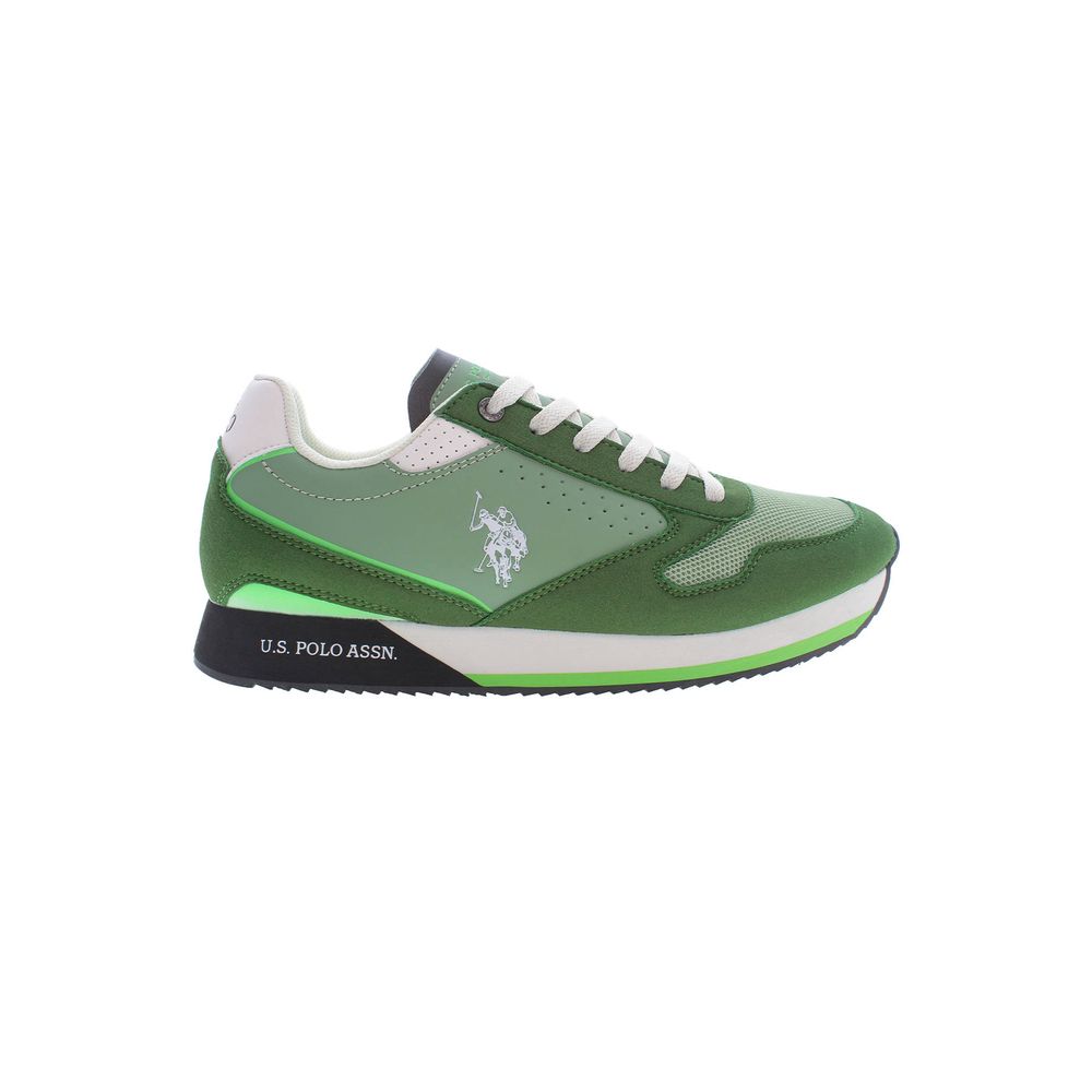 

Зеленые мужские кроссовки из полиэстера U.S. Polo Assn.
