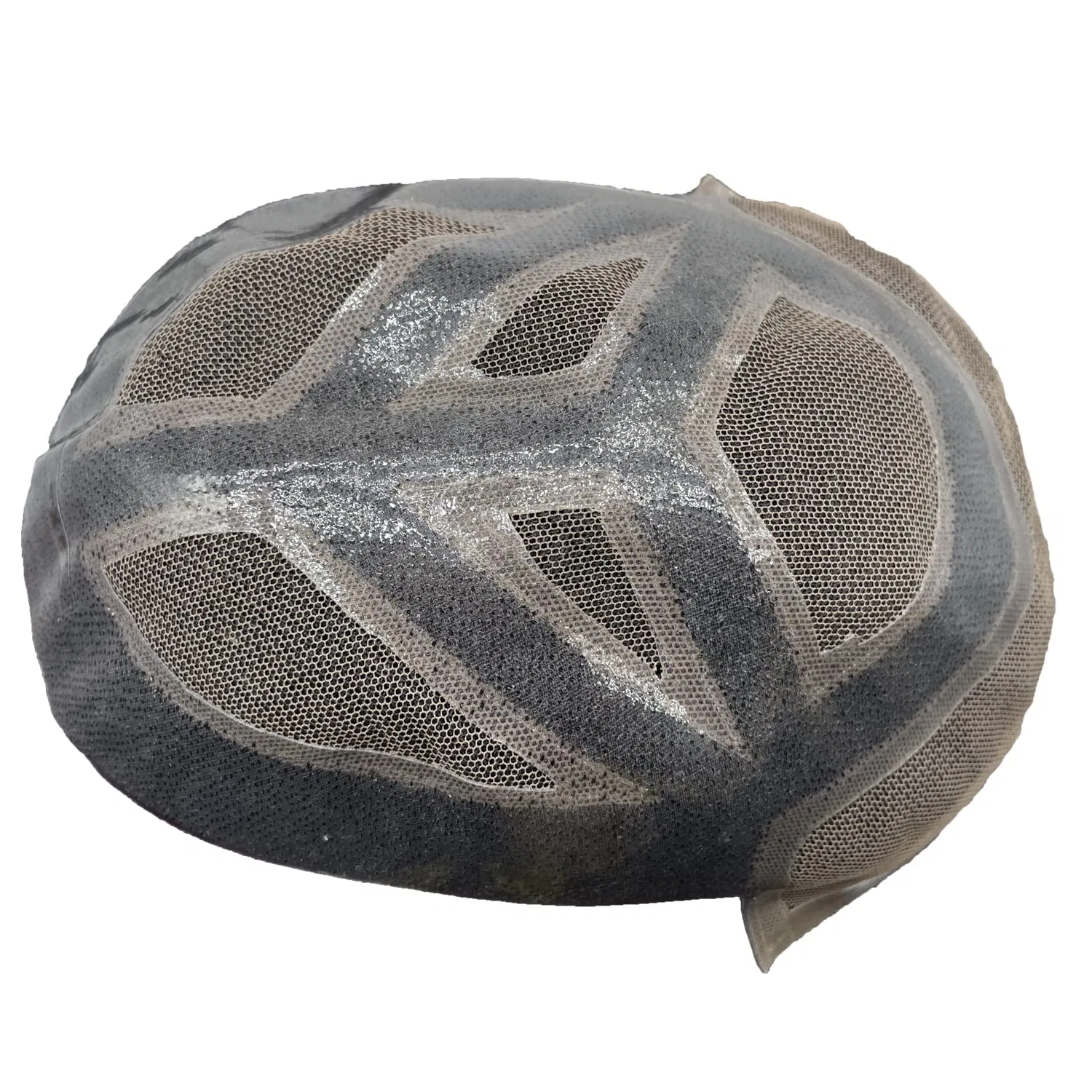 Мужской парик-накладка NLW Real Hair Toupee из натуральных европейских волос N.L.W., #1B 10*8 — фото 3
