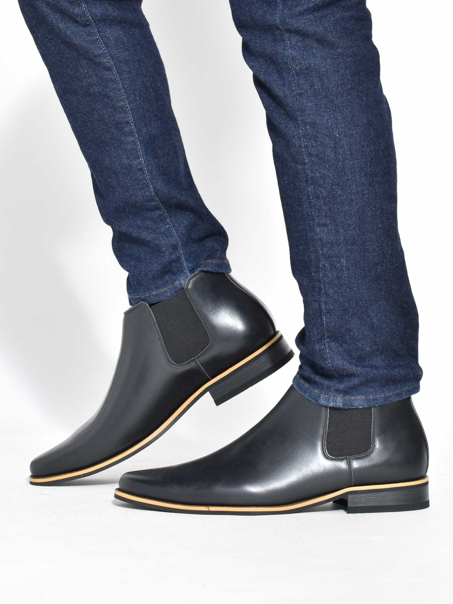 Side Gore Short Ботинки Svec, black — фото 4
