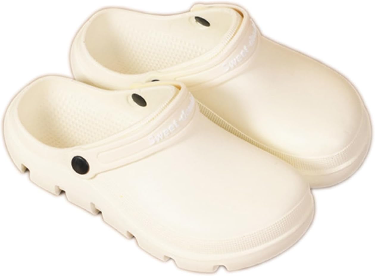 

Садовые тапочки Fdskwky, унисекс, удобные, легкие, с закрытым носком, дышащие, нескользящие, для ходьбы, для женщин и мужчин, бежевый