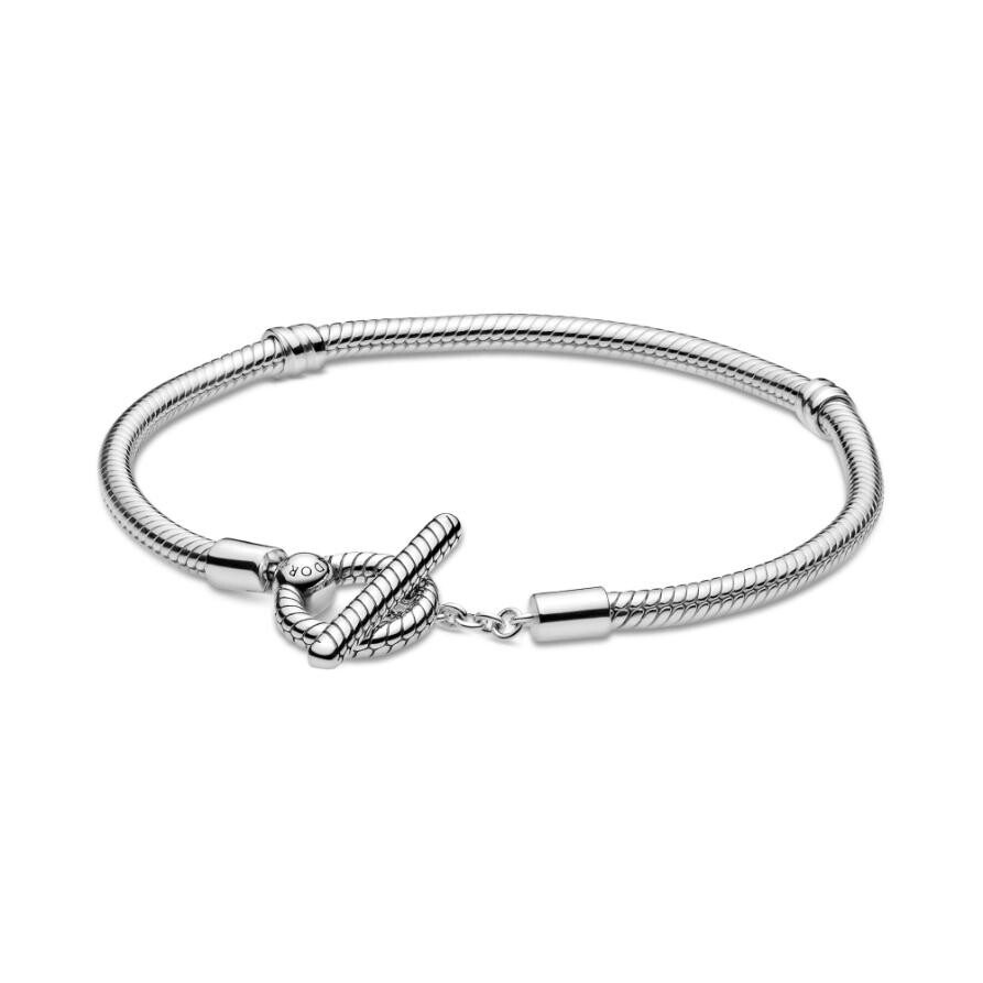 

Браслет Pandora Moments T-Bar Snake Chain, стерлинговое серебро
