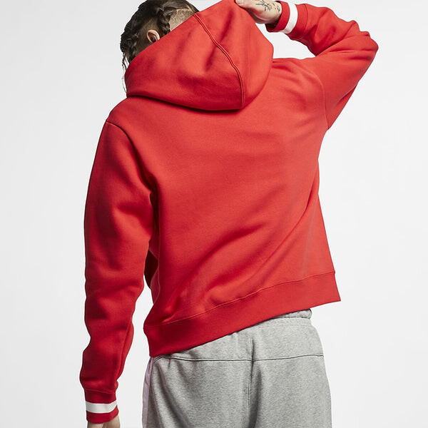 Толстовка Nike AS Men's Sportswear Air PO FL University Red Hoodie, красный — фото 4