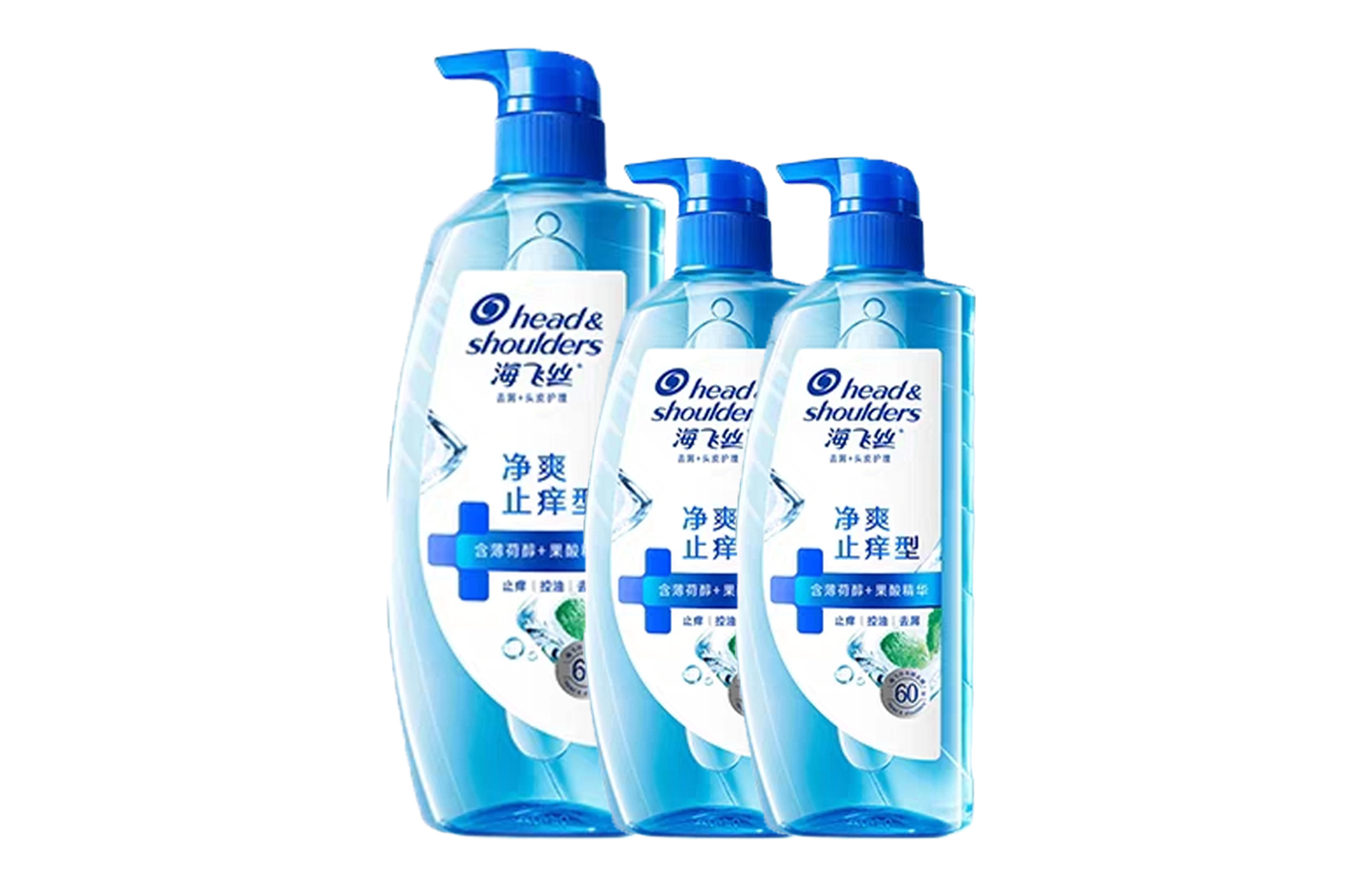 

Набор шампуней с глубоким проникновением и освежающим эффектом контроль над пушистостью успокаивающий аромат мыла Head&shoulders, Three-Piece Set: Refreshing Itch Relief Shampoos 670g+Refreshing Itch Relief Shampoo 360g*2