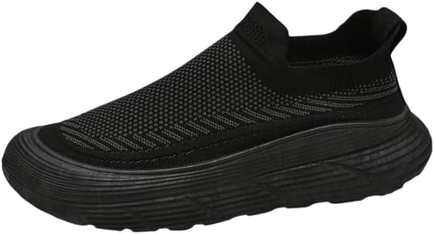 

Мужские легкие дышащие кроссовки для ходьбы с нескользящей подошвой, удобные для бега и тренировок в спортзале, теннисные кроссовки Hhhchpm, черный