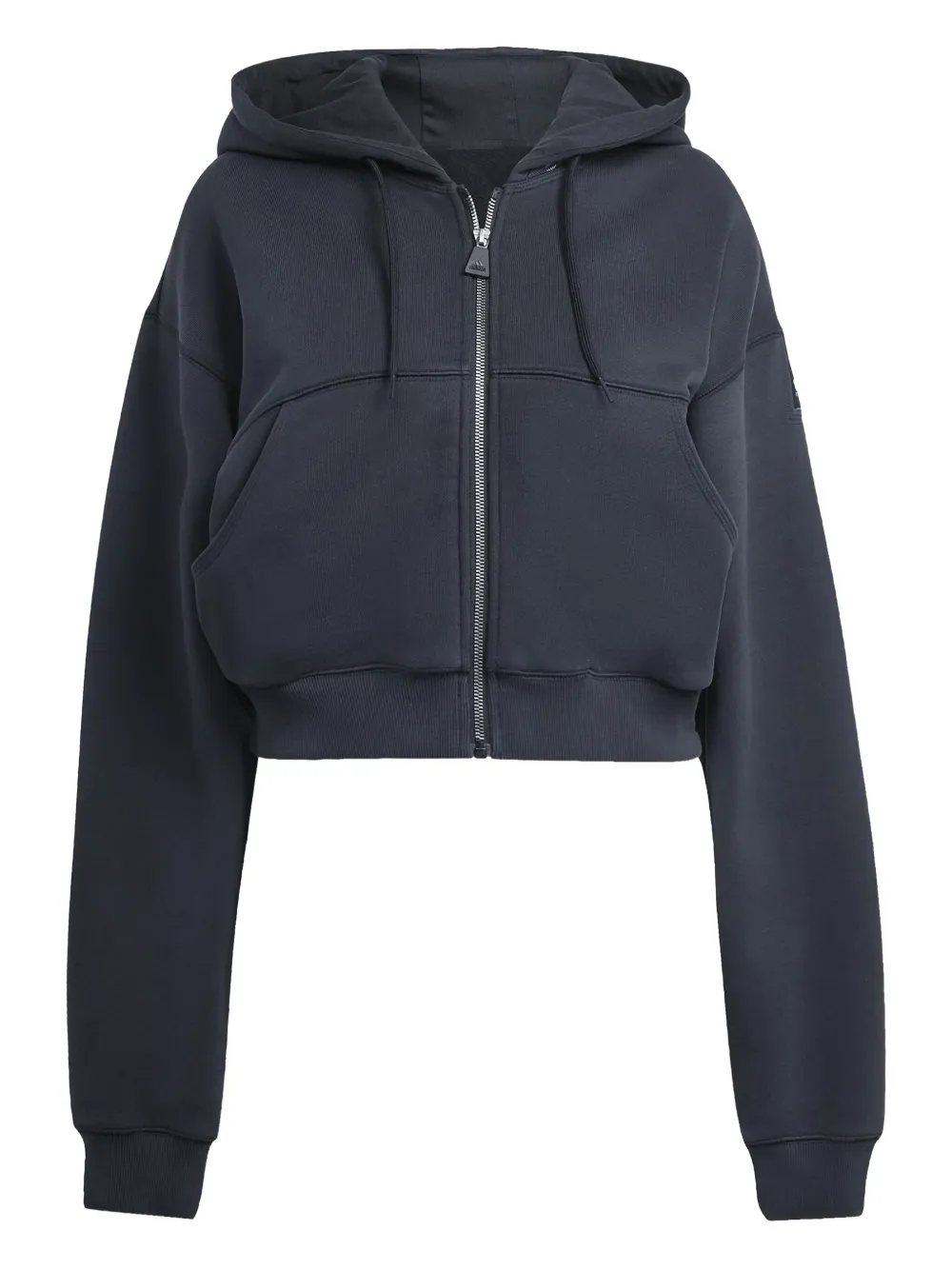 

Толстовка на молнии с нашивкой-логотипом adidas, черный