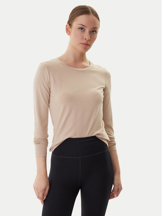 

Блузка regular fit 7W000522 AF10373 U1046 Ea7 Emporio Armani, бежевый