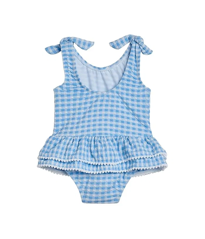Купальник с юбкой Seaside Gingham Skirt Swimsuit Snapper Rock Kids, Blue — фото 2