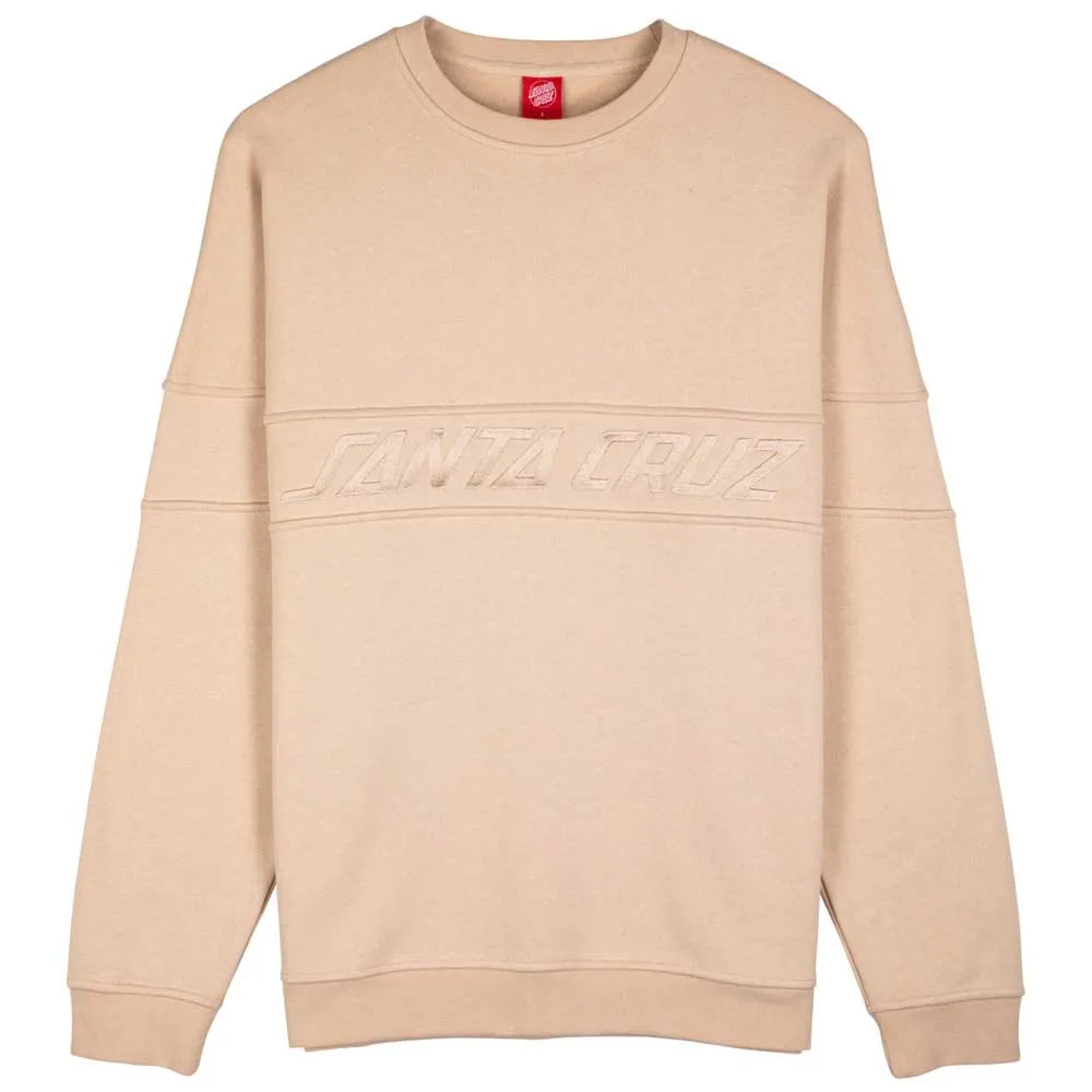 

Толстовка Santa Cruz Crew tonal strip panel, бежевый