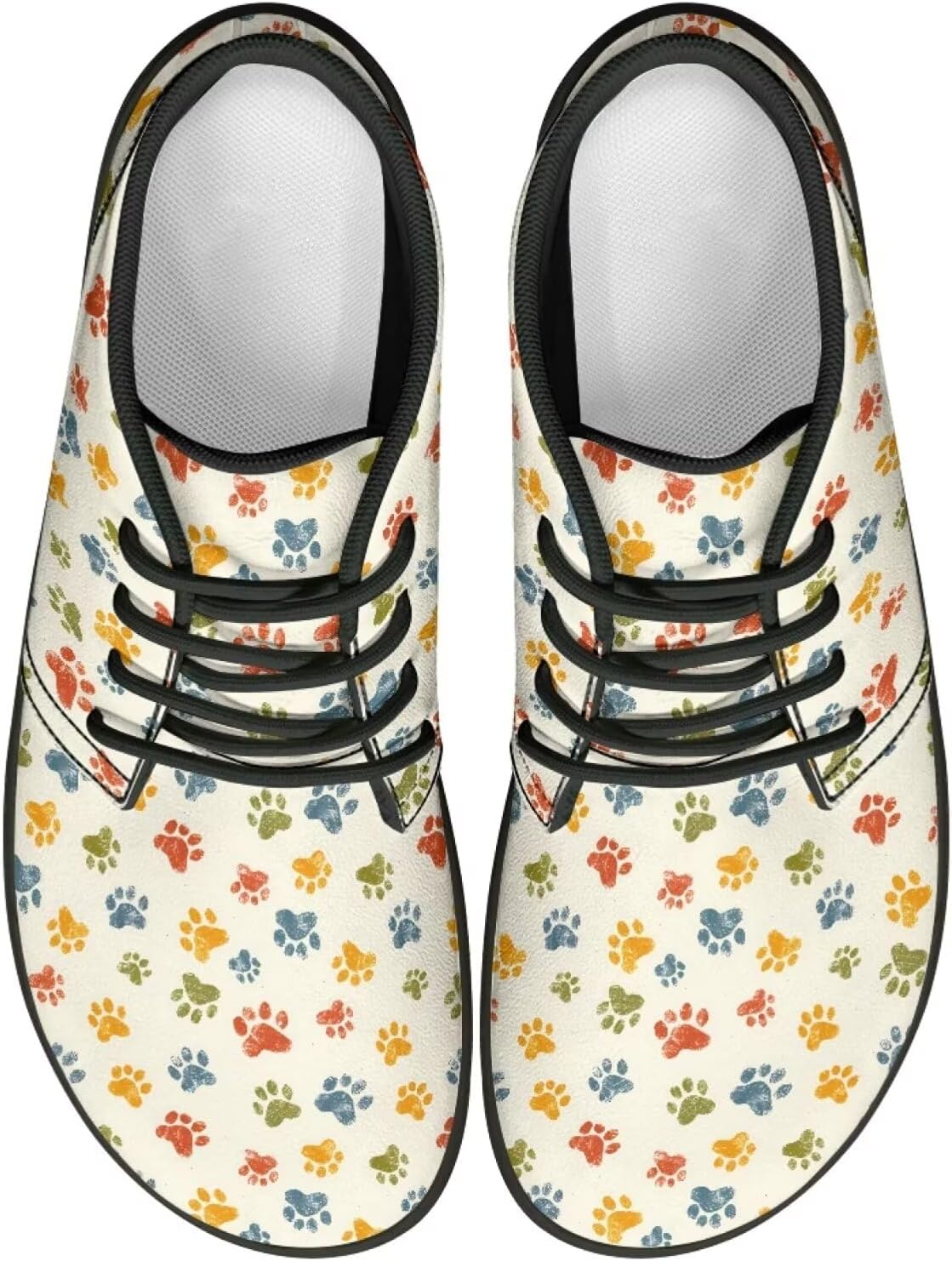 

Мужские повседневные кожаные туфли Forchrinse с принтом черепа из крови, на плоской подошве, без шнурков, средние, для ходьбы, темные готические кроссовки, модные ботинки Чукка для мужчин, Colorful Dog Paw Print