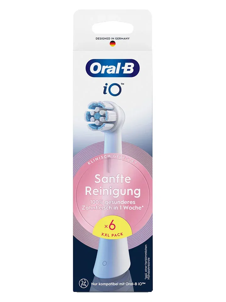 Набор сменных насадок Oral-B iO Sanfte Reinigung белый — фото 3
