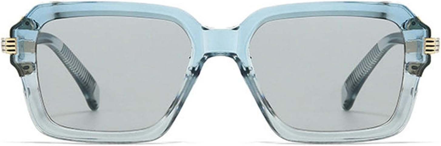 

Мужские солнцезащитные очки Willochra в стиле ретро, ​​квадратные, с градиентным переходом цвета, защита от УФ-излучения UV400, женские солнцезащитные очки с заклепками, сине-зеленые, в тренде, C6