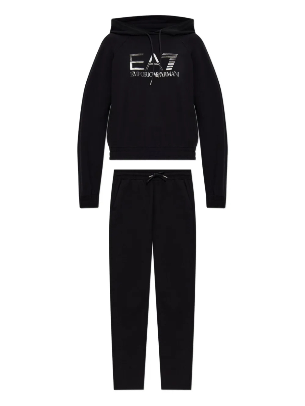 

Спортивный костюм с логотипом Ea7 Emporio Armani, черный