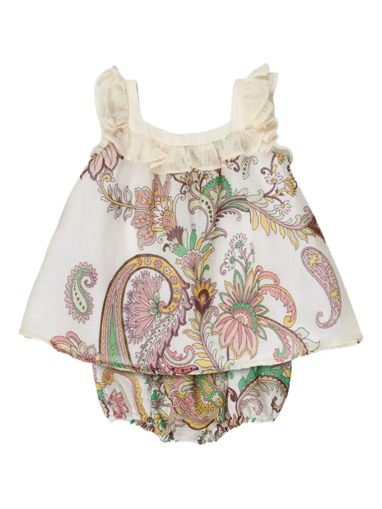 

Комплект из хлопка с короткими рукавами ETRO KIDS, нейтральный