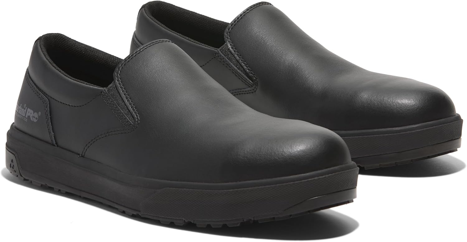 Timberland PRO мужские рабочие туфли Berkley Slip-On с композитным мыском, Black — фото 2
