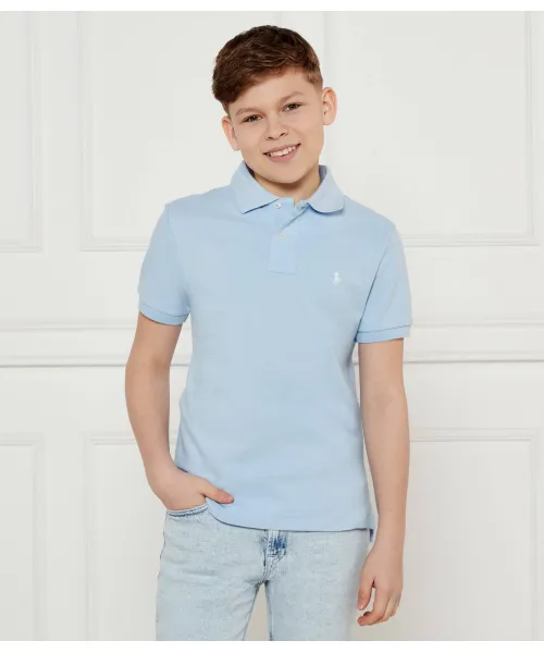 

Футболка поло Slim fit Polo Ralph Lauren, синий