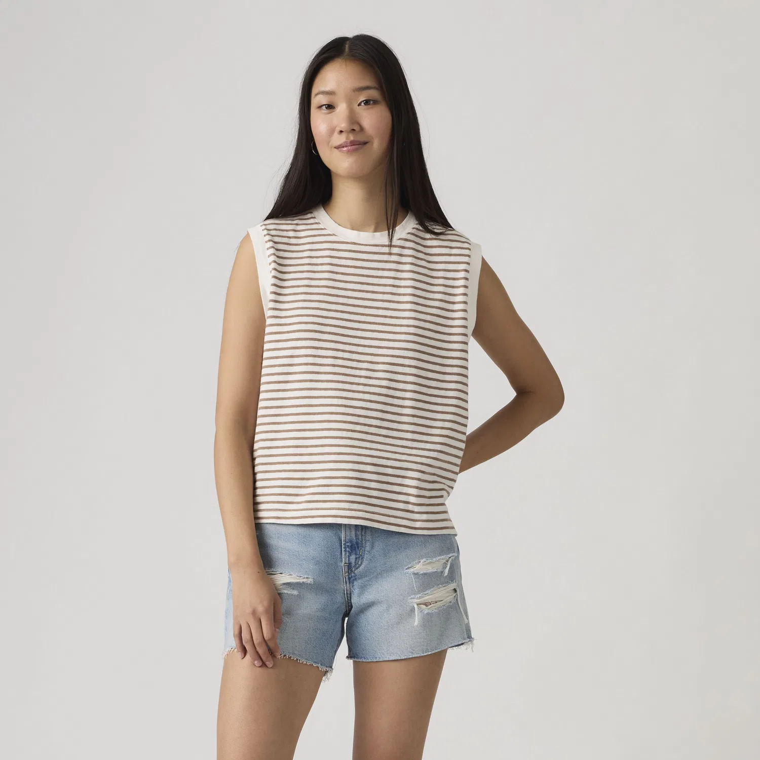 Майка свободного кроя Levi's, White — фото 3