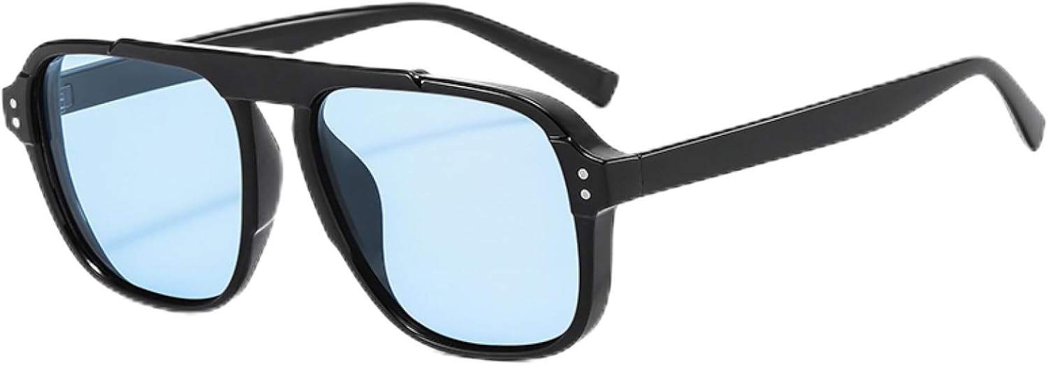 

Крупные красные квадратные солнцезащитные очки с заклепками, модные женские винтажные мужские модные желтые солнцезащитные очки с защитой от УФ-излучения UV400 WNCKSQ, C3