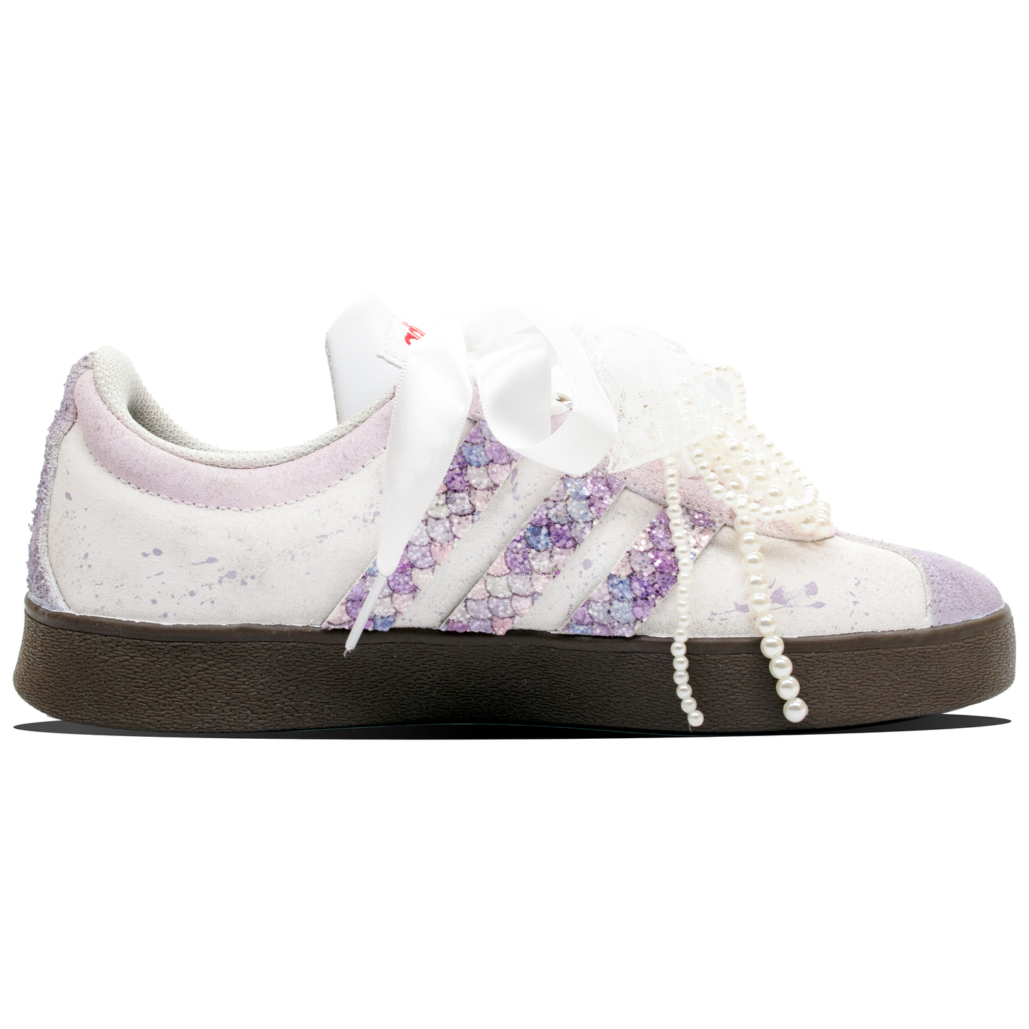 VL Court 2.0 скейтборд обувь unisex низкие Adidas, фиолетовый — фото 2