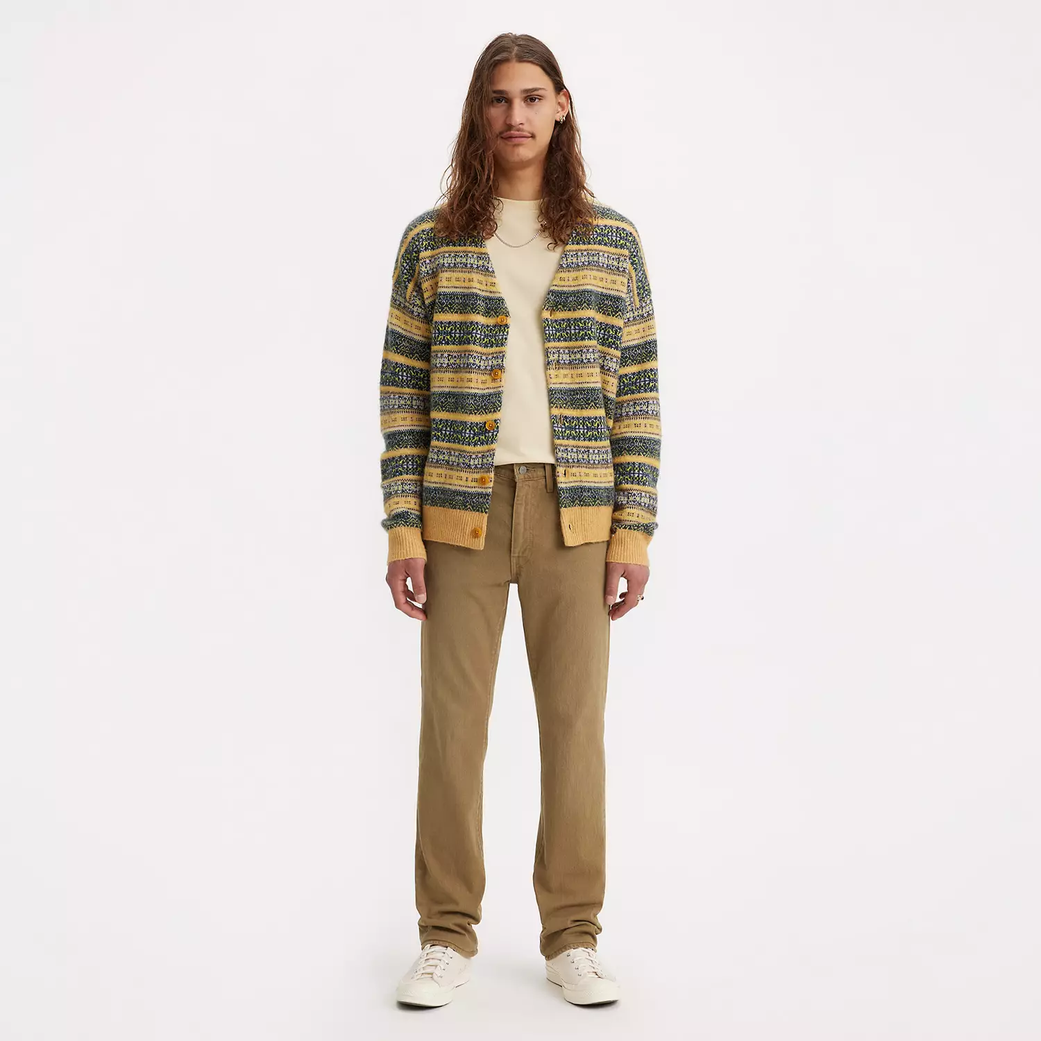 

514 мужские брюки прямого кроя Levi's, хаки