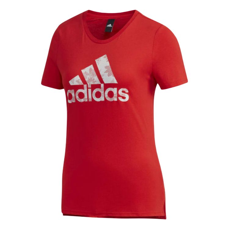 

Футболка женская красная Adidas