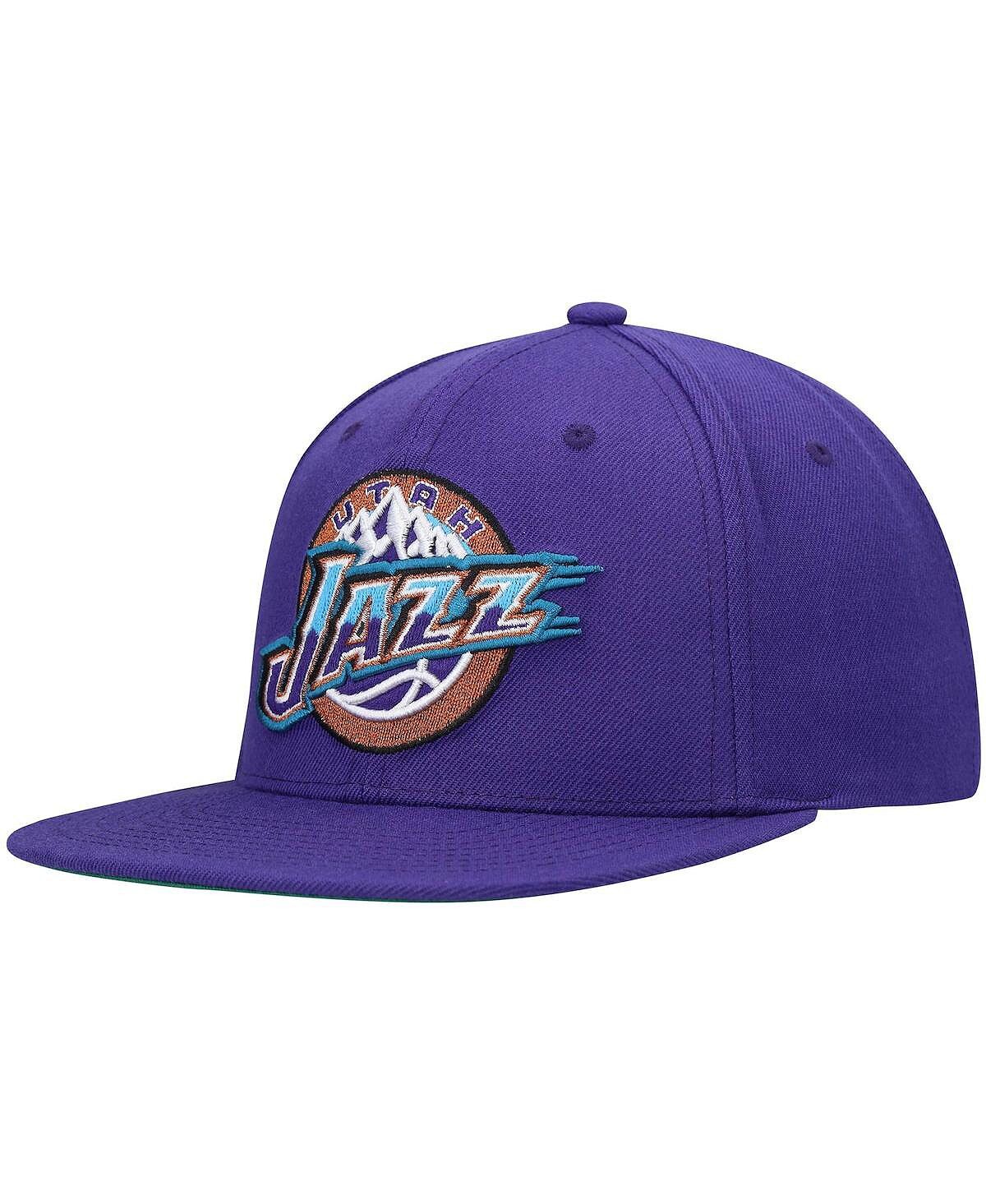 

Мужская фиолетовая кепка Utah Jazz Hardwood Classics Team Ground 2.0 Snapback Mitchell & Ness