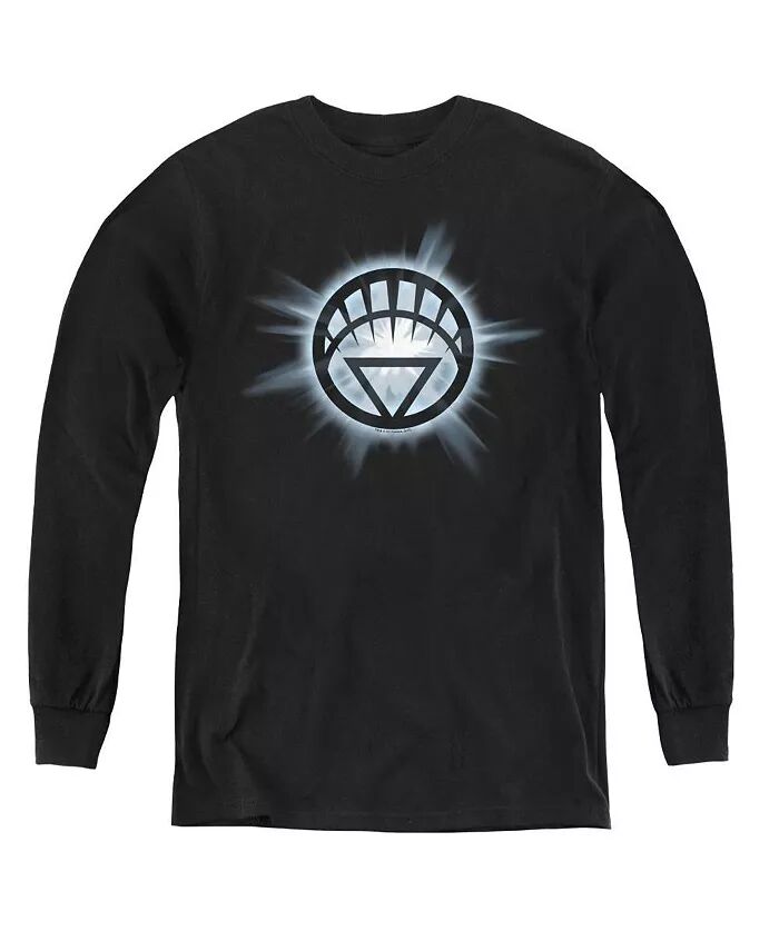 

Свитшот с длинным рукавом White Glow для мальчиков и молодежи Green Lantern, черный