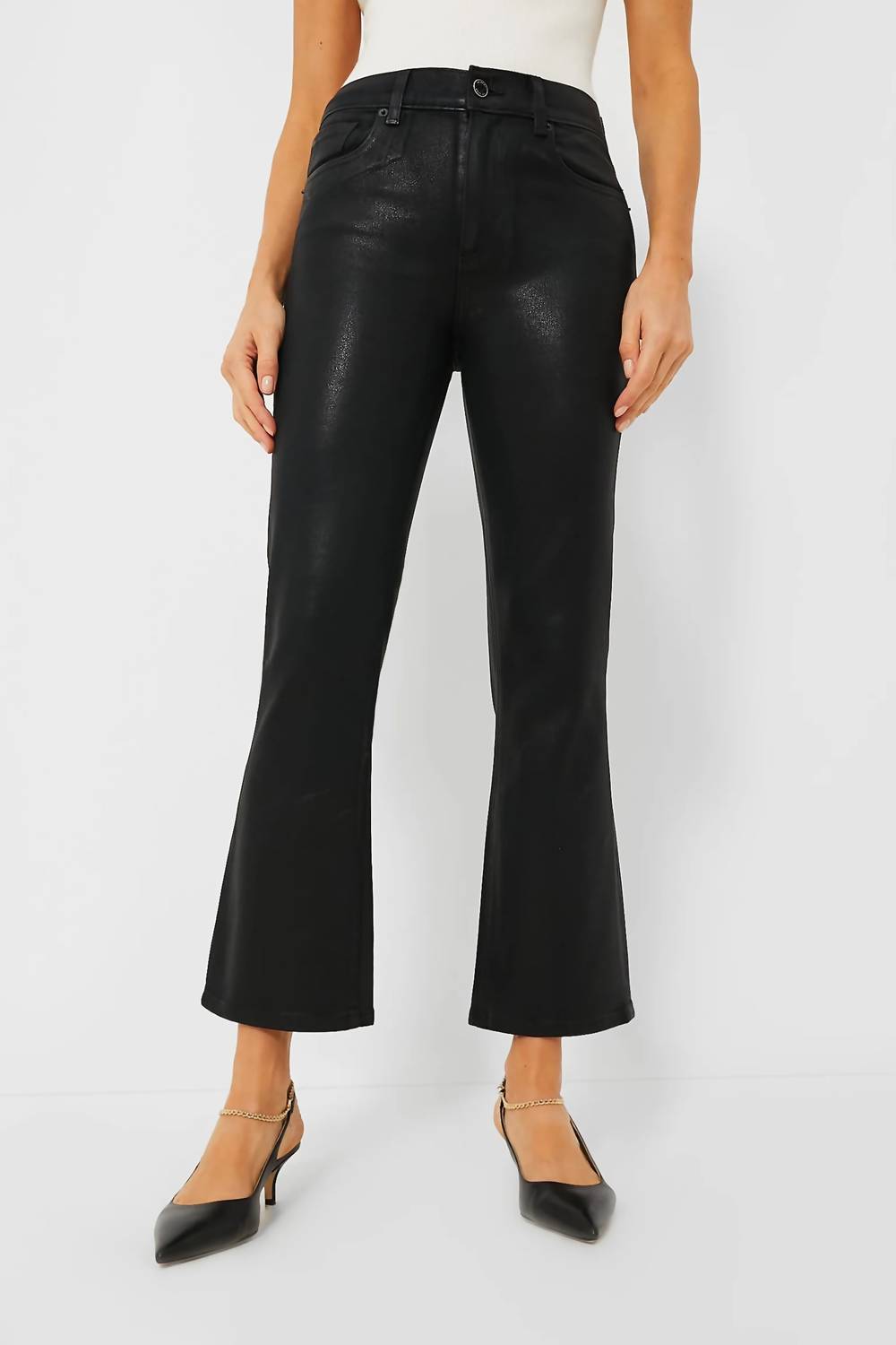 

Джинсы Bella Crop Flare черного цвета Le Jean