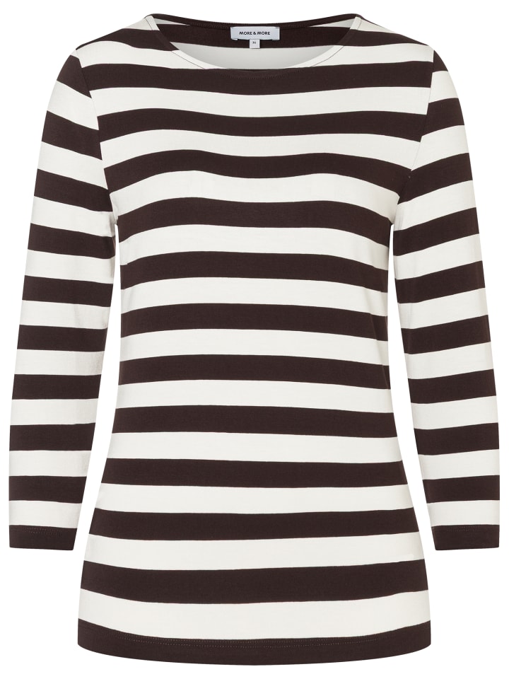 

Рубашка из вискозного джерси в полоску More & More