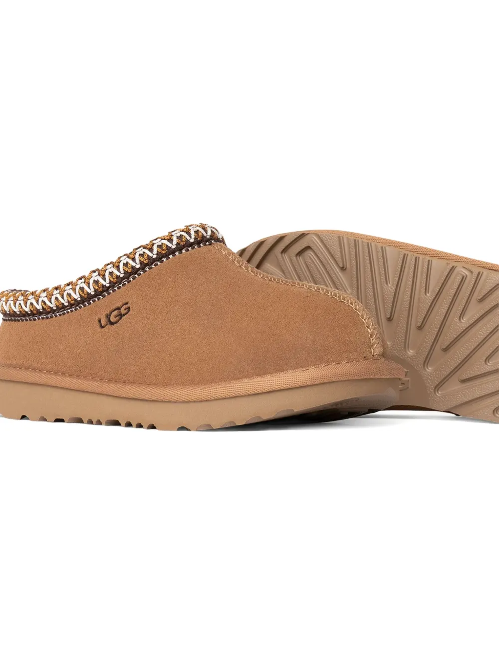 Слиперы tasman ii с плетеной отделкой UGG Kids, коричневый — фото 3