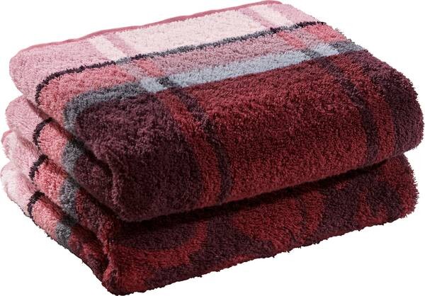 

Полотенце для душа Erwin Müller 2er-Pack 117440, 70x1x140 см цвет weinrot