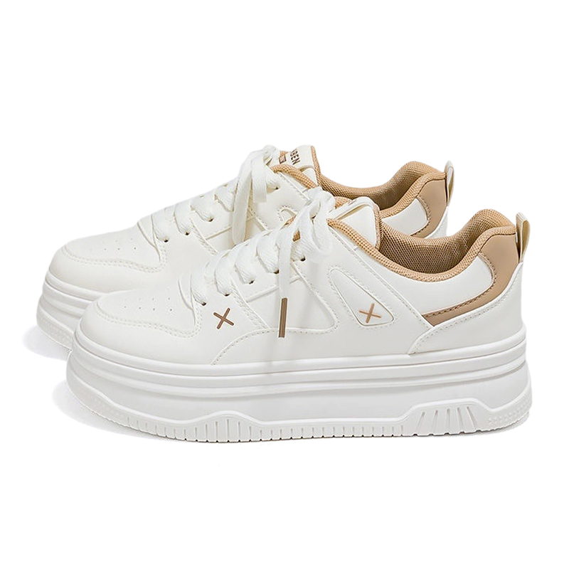 

Happy Fish Низкие скейтерские кроссовки мужские бежево-коричневые, цвет Beige Brown