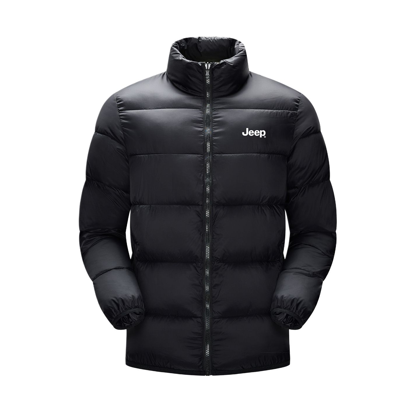 

Пуховик Unisex Stand Collar Lightweight Others Jeep, черный